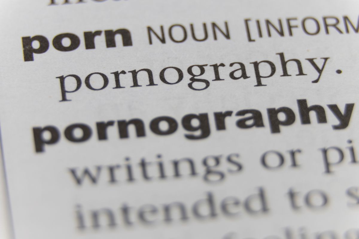 The Word Pornography Close Up
